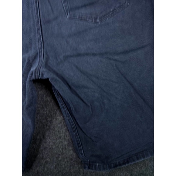 Vintage Sostanza Shorts Mens 34 Denim Cotton Mid Rise Dark Wash Green Y2K - Picture 10 of 10